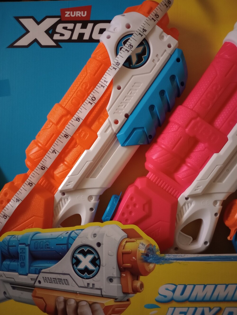 ZURU X-Shot Kids Water Blaster - Orange, Blue, Pink